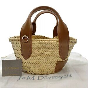 J&M Davidson Small Basket Hand Bag Light Brown